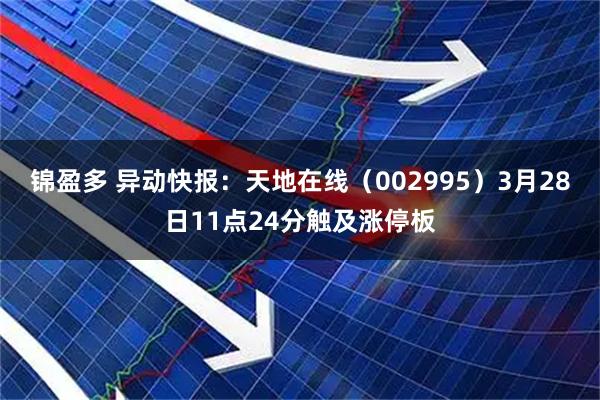 锦盈多 异动快报：天地在线（002995）3月28日11点24分触及涨停板
